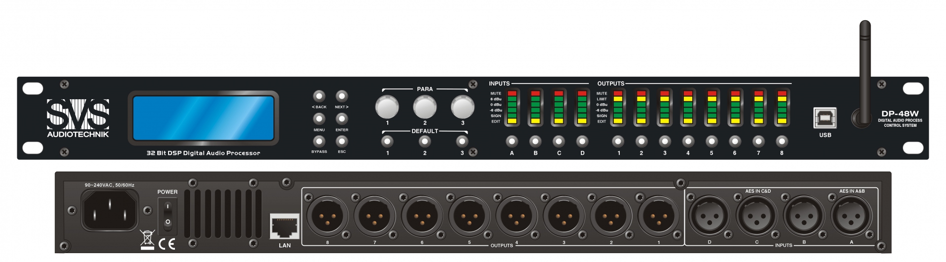 SVS Audiotechnik DP-48W Цифровой процессор: 4 входа 8 выходов в Чулыме