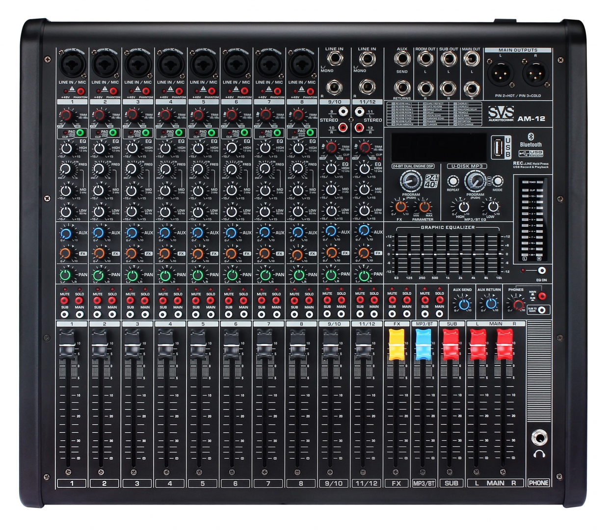 SVS Audiotechnik mixers AM-12 Микшерный пульт аналоговый, 12-канальный в Чулыме