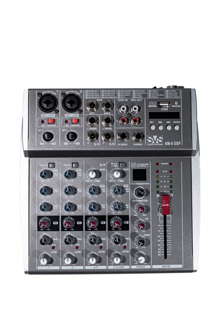 SVS Audiotechnik mixers AM-6 DSP Микшерный пульт аналоговый, 6-канальный SVS Audiotechnik mixers в Чулыме